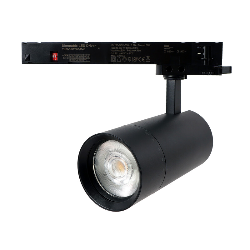 KOHDEVALAISIN SHOP BLACK ZOOM 35W 2600LM TRIAC 3CCT