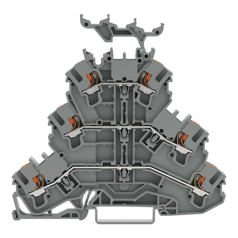TRIPLE DECK TERMINAL L/L/L, 0,25-2,5(4)mm2