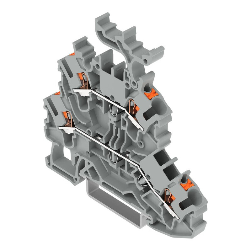 wago Double deck terminal l/l, 0,25-2,5(4)mm2