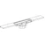 cleanline Lattiakaivon kouru geberit 1100mm harjattu teräs cl30