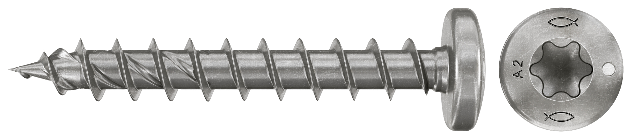 FISCHER PF II PAN SKRUV 4,0X40 A2 PTF TX20 HELGÄNG