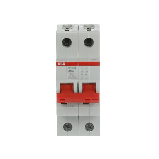 LASTBRYTARE MED VIPPA ABB SD202/40, 2P 40A