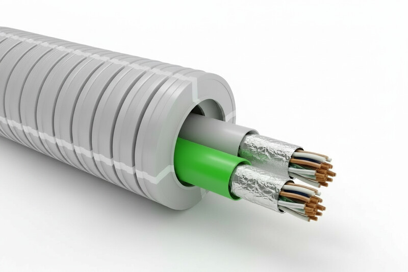PUTKIJOHTO-HF WIRELL 25HF-A 2CAT6A U/UTP Dca R50