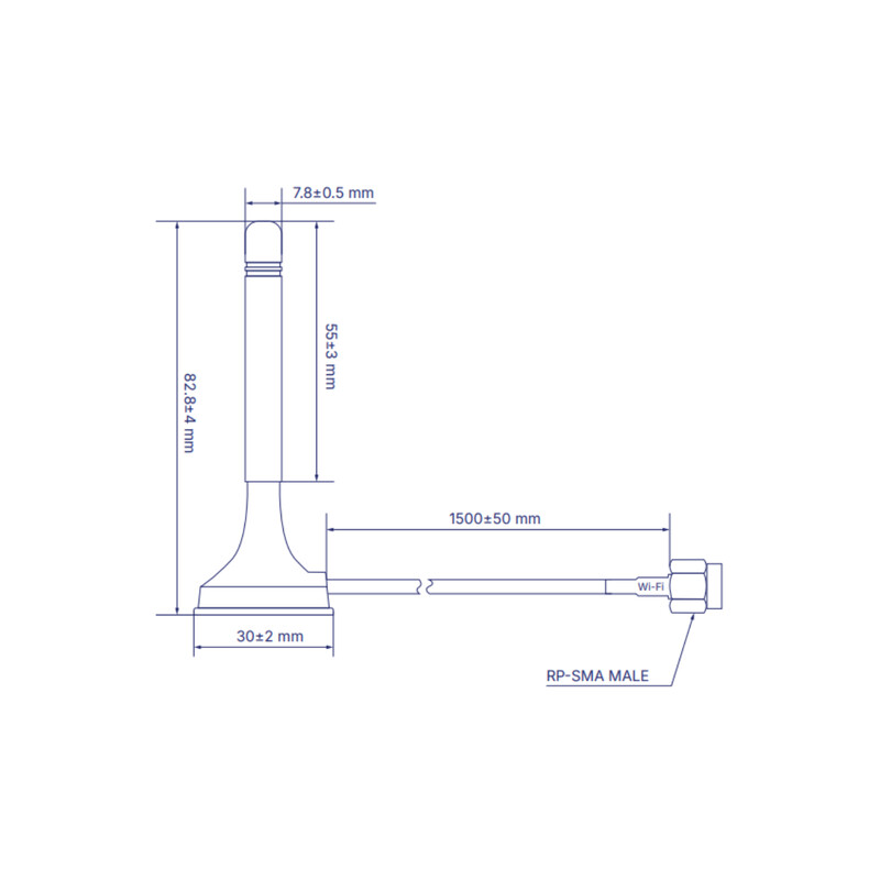teltonika Antenn wi-fi magnetic sma antenna