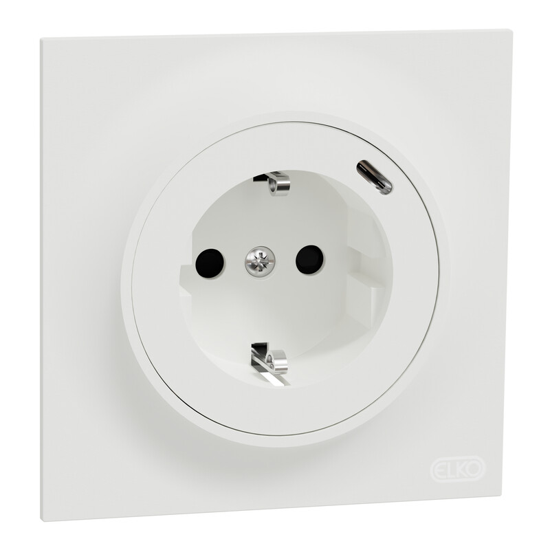 SOCKET OUTLET W USB ELKO ONE SSO WITH 1X USB C PD CHARGER