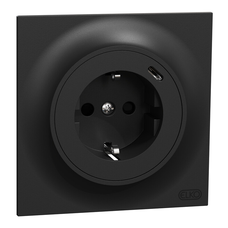 SOCKET OUTLET W USB ELKO ONE SSO WITH 1X USB C PD CHARGER