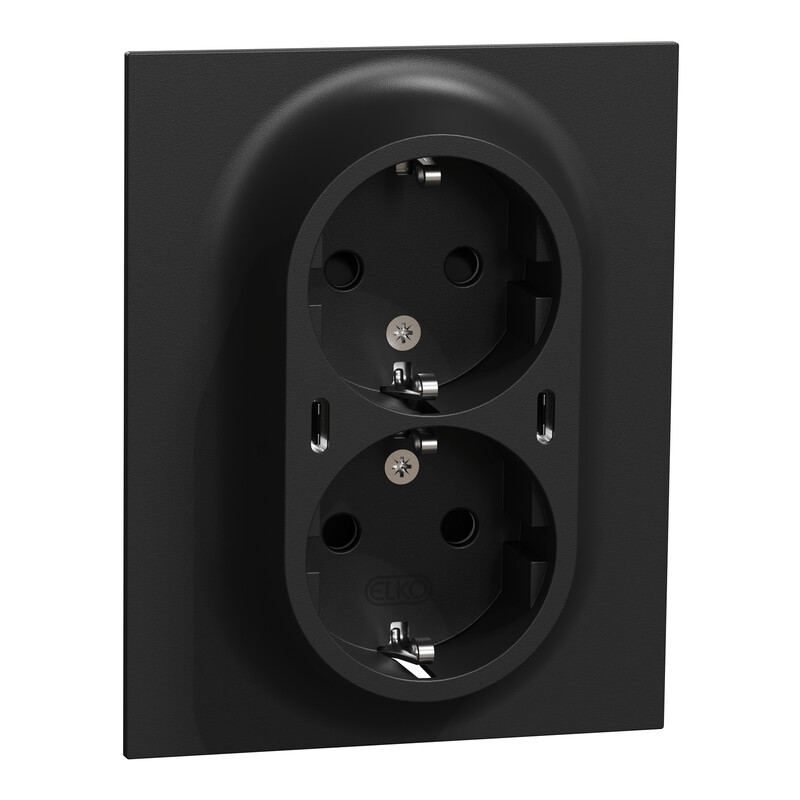 SOCKET OUTLET W USB ELKO ONE DSO WITH 2X USB C PD CHARGER