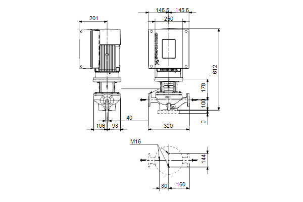 grundfos Cirkulationspump grundfos tpe2 40-470 n-a-f-a-bqqe-kwc