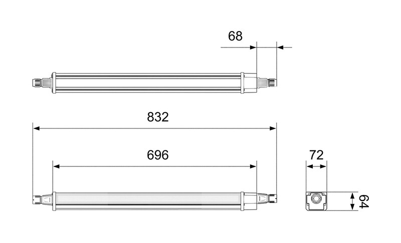 i-valo Sealed industrial luminaire arr06w000tw ip65 3450 pc