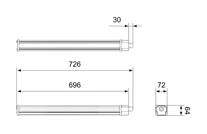 i-valo Sealed industrial luminaire arr06w000b ip65 3450 pc