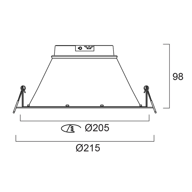 sylvania Alasvalo nexo 205 ip54 825-2575lm 3cct