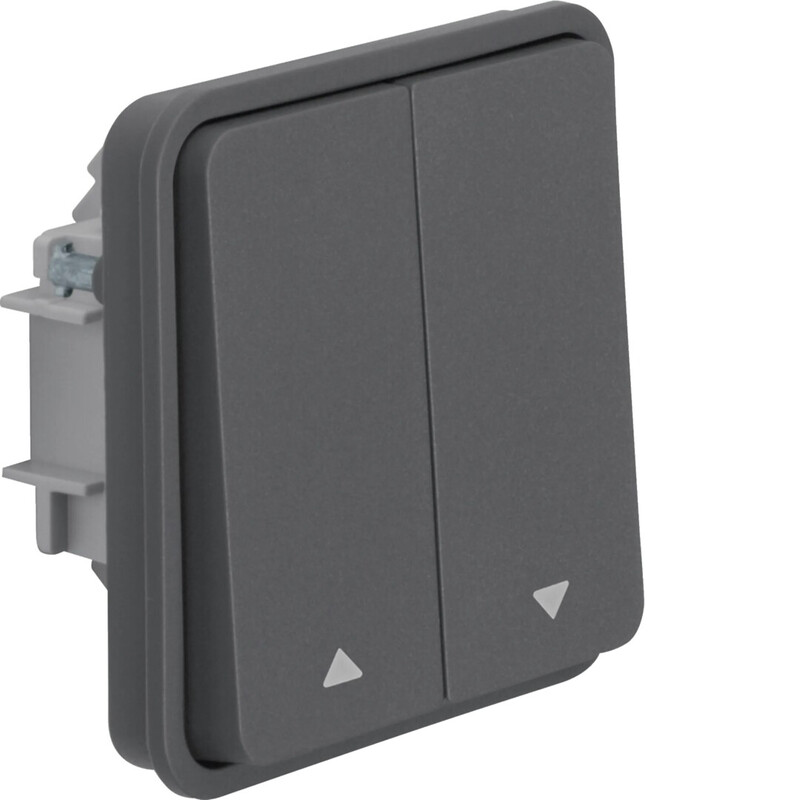 PUSH BUTTON W.1 5/10A/IP55 CURT. KJ GRAY