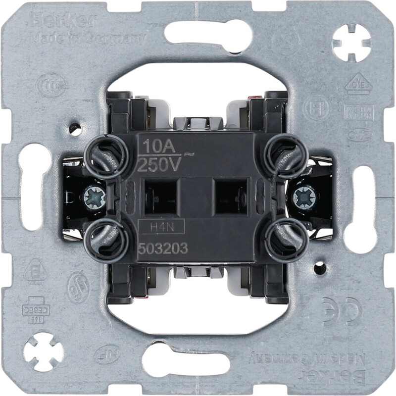 VIPPTRYCKKNAPP S.1 1S+1Ö/10A/250V UJ 0X
