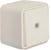hager Rocker push button w.1 6/10a/250v/ip55 sl ppj white