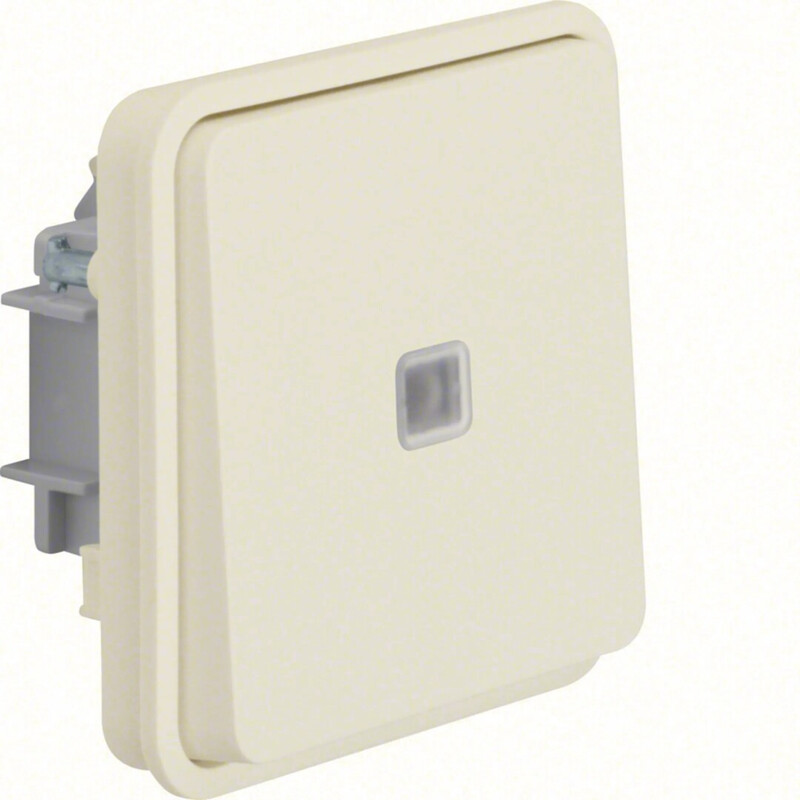 ROCKER PUSH BUTTON W.1 6/10A/IP55 SL KJ WHITE