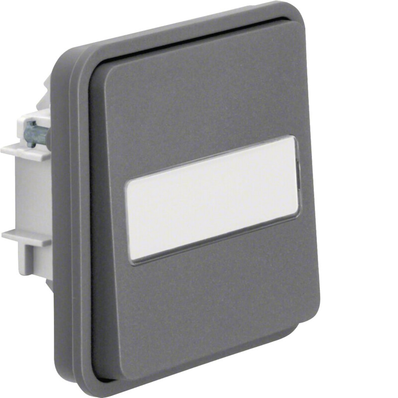 ROCKER PUSH BUTTON W.1 6/10A/IP55 SL/MS KJ GRAY