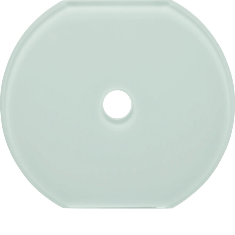 TÄCKBRICKA GLAS 1F CENTER STK VIT GLAS