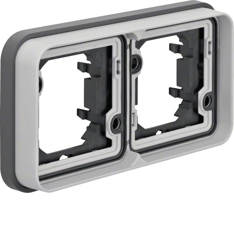 MOUNTING FRAME W.1 2-F. FLUSHM. HORIZ GRAY