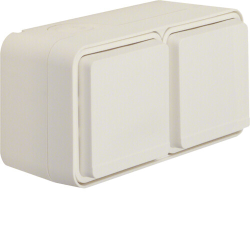 SOCKET OUTLET W.1 2S/16A/IP55 PPJ WHITE