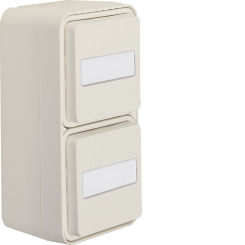 SOCKET OUTLET W.1 2S/16A/IP55 PPJ WHITE