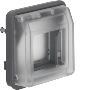 hager Adapter frame w.1 f. systo 2m lid transp.
