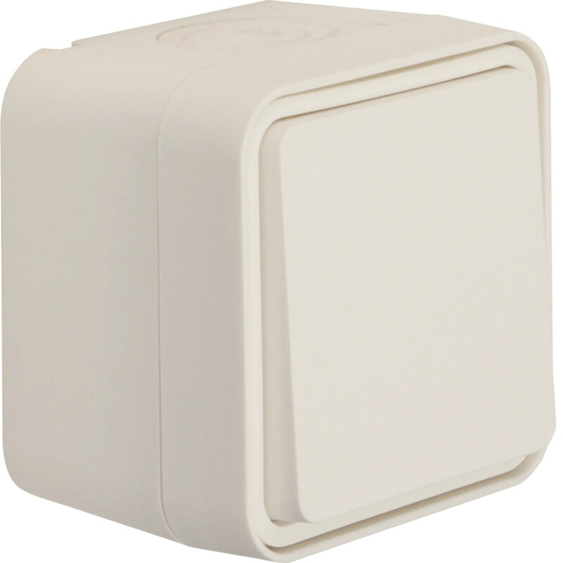 PUSH BUTTON W.1 1/10A/250V/IP55 PPJ WHITE