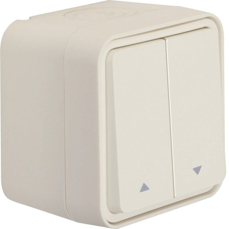 PUSH-BUTTON W.1 5/10A/250V/IP55 CURT PPJ WHITE