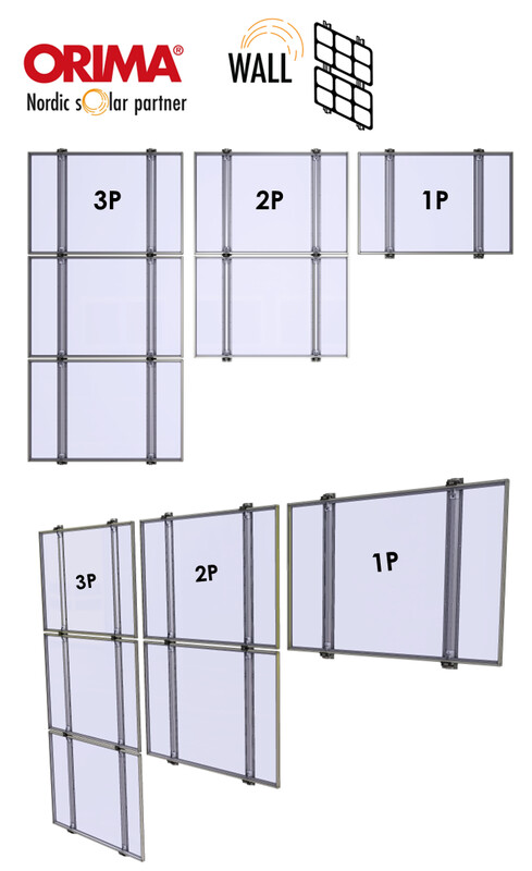 orima Pv kiinnike orima solar wall seinätelinesarja 3p