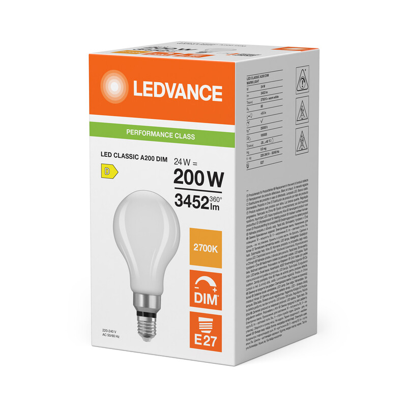 ledvance Standard lamp performance cla 24w/827 3452lm e27 dim fr