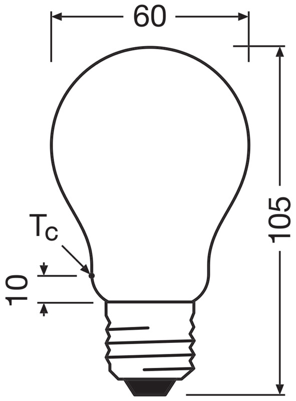 ledvance Standard lamp performance cla 3,4w/840 470lm e27 dim fr