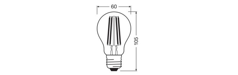 ledvance Standard lamp performance cla 7,8w/840 1055lm e27 dim cl