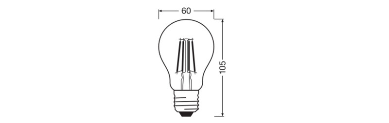 ledvance Standard lamp performance cla 7,8w/865 1055lm e27 dim cl