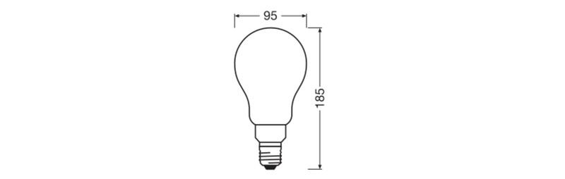 ledvance Standard lamp performance cla 24w/827 3452lm e27 dim fr