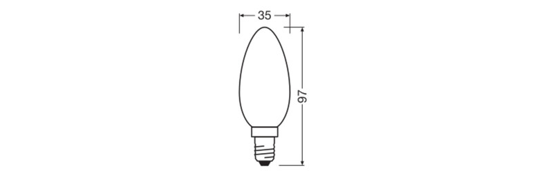 ledvance Kronlampa performance classic clb 5,9w/830 806lm e14 dim fr