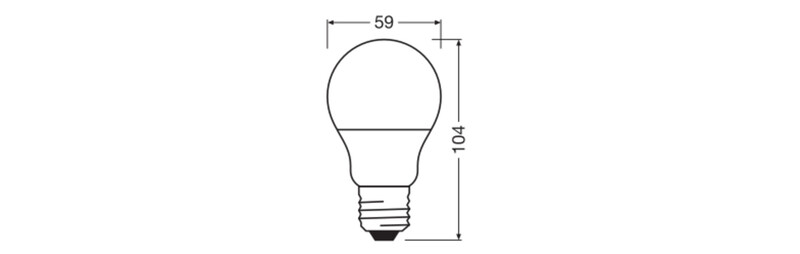 ledvance Standard lamp value classic cla 8w/840 806lm e27 op 10 st.