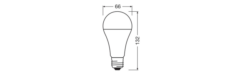 ledvance Standard lamp value classic cla 19w/865 2452lm e27 op