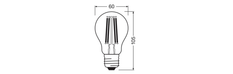 ledvance Standard lamp value classic cla 11w/865 1521lm e27 cl