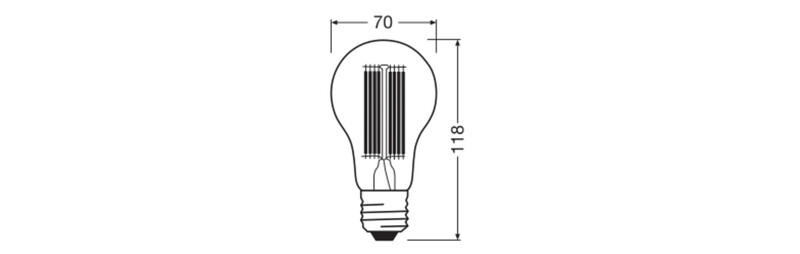 ledvance Standard lamp value classic cla 17w/840 2452lm e27 cl