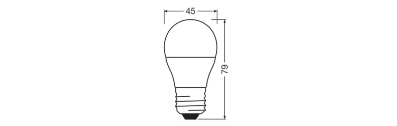 ledvance Minibollform lampa value clp 4,9w/840 470lm e27 op