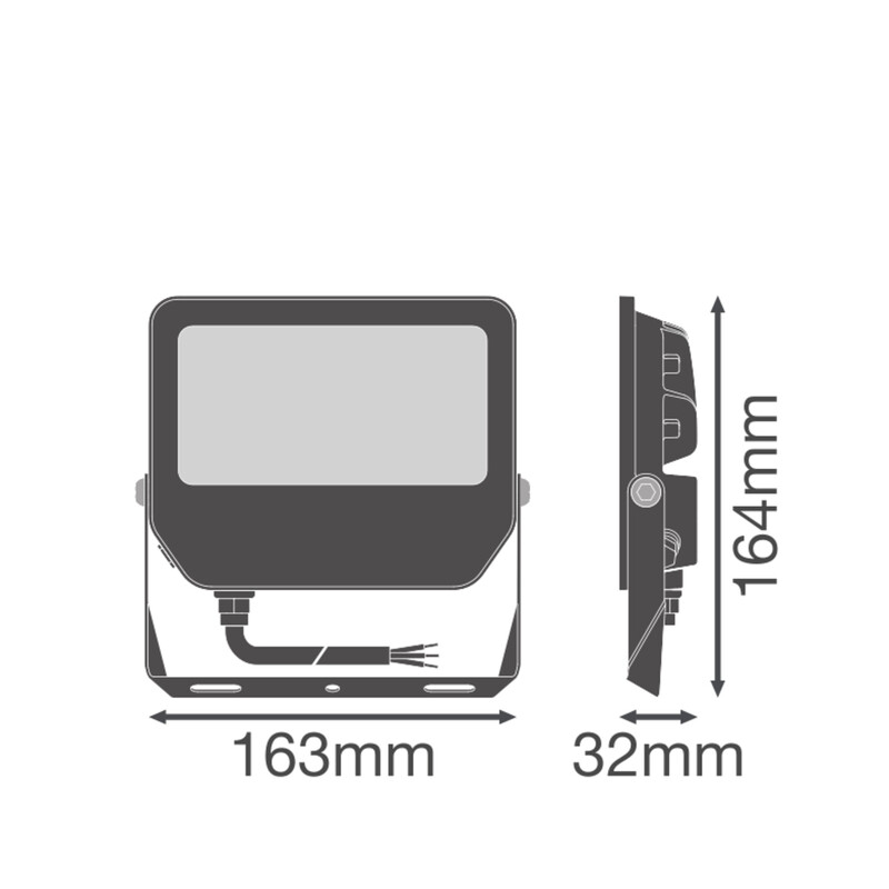ledvance Valonheitin floodlight value fl comp 50 6100lm cct ml bk