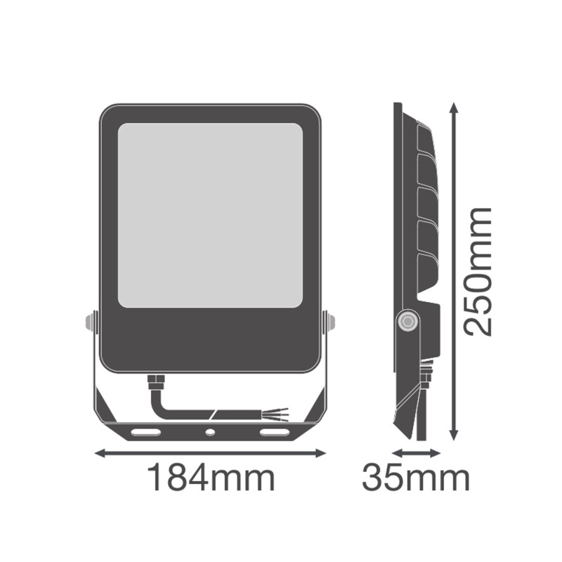 ledvance Valonheitin floodlight value fl comp 80 10500lm cct ml bk