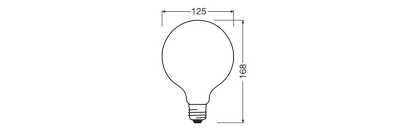 ledvance Decorative lamp value classic g125 11w/827 1521lm e27 fr