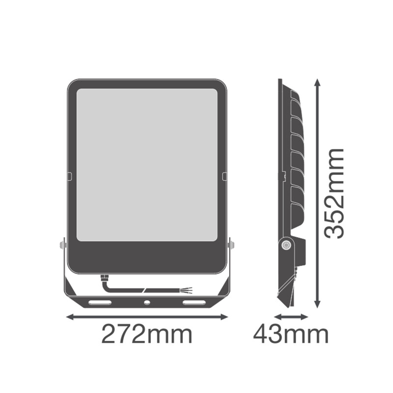 ledvance Valonheitin floodlight value fl comp 250 25800lm cct ml bk