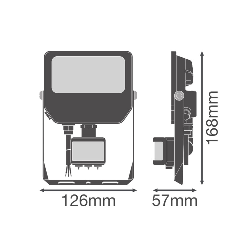 ledvance Valonheitin floodlight value fl comp 20 2400lm cct ml pir b