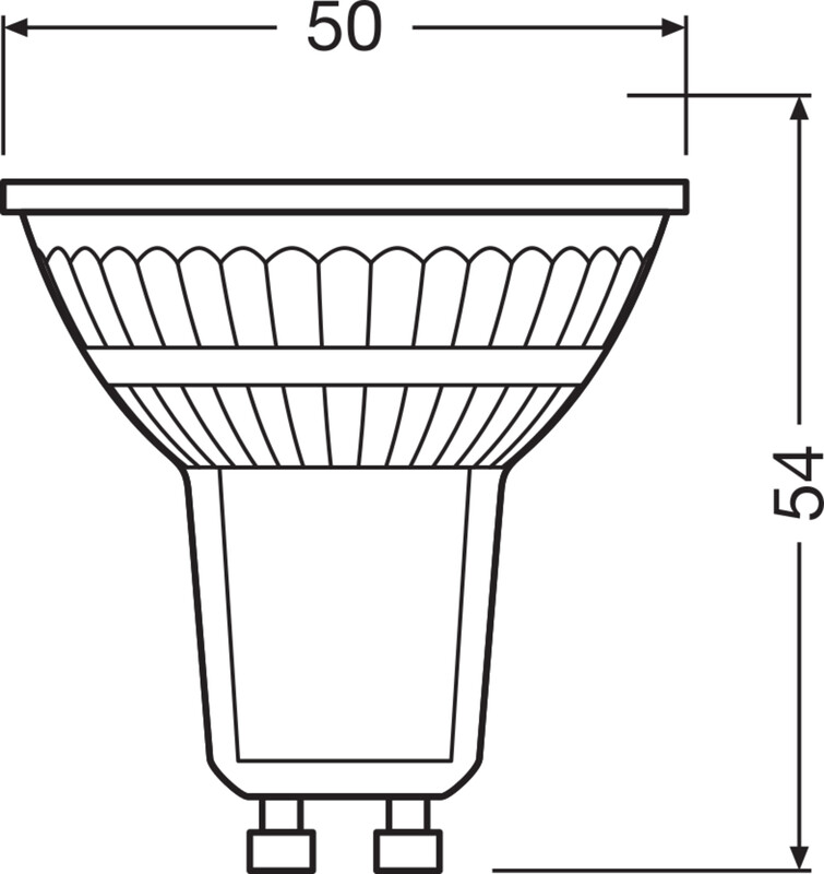 ledvance Reflector lamp performance par16 5w/927 345lm gu10 dim 15