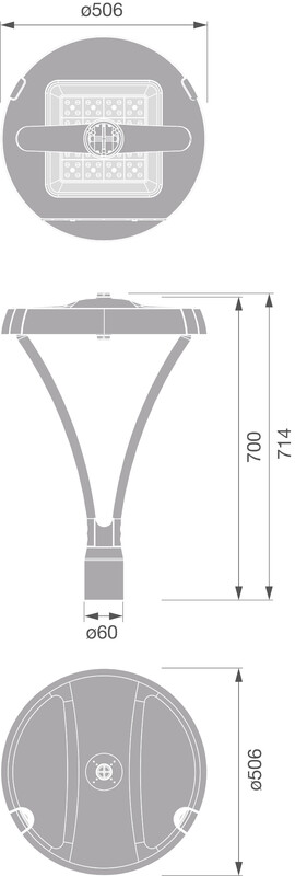 ledvance Pylväsvalaisin urban flex ub flex y 20w 740 rw45sm 2xzha