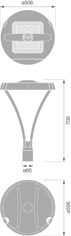 ledvance Pylväsvalaisin urban flex ub flex y 20w 730 rw45sm