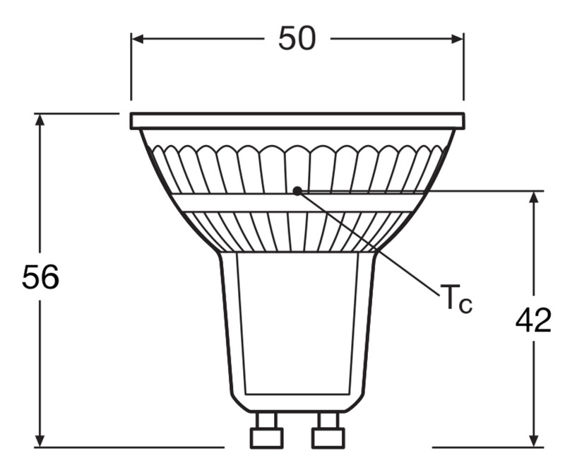 ledvance Reflector lamp value classic par16 3,1w/865 350lm gu10 120d