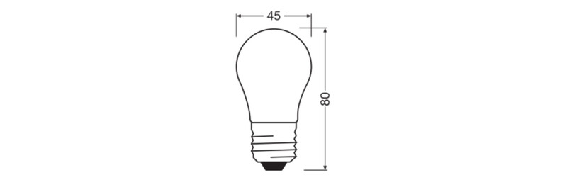 ledvance Minibollform lampa value clp 3,4w/840 470lm e27 fr
