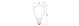 ledvance Minibollform lampa value clp 5,9w/840 806lm e14 fr
